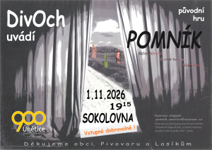 Pozvánka na divadelní hru Pomník